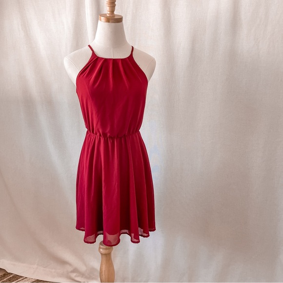 Alya — Red Sun Dress - Picture 1 of 3